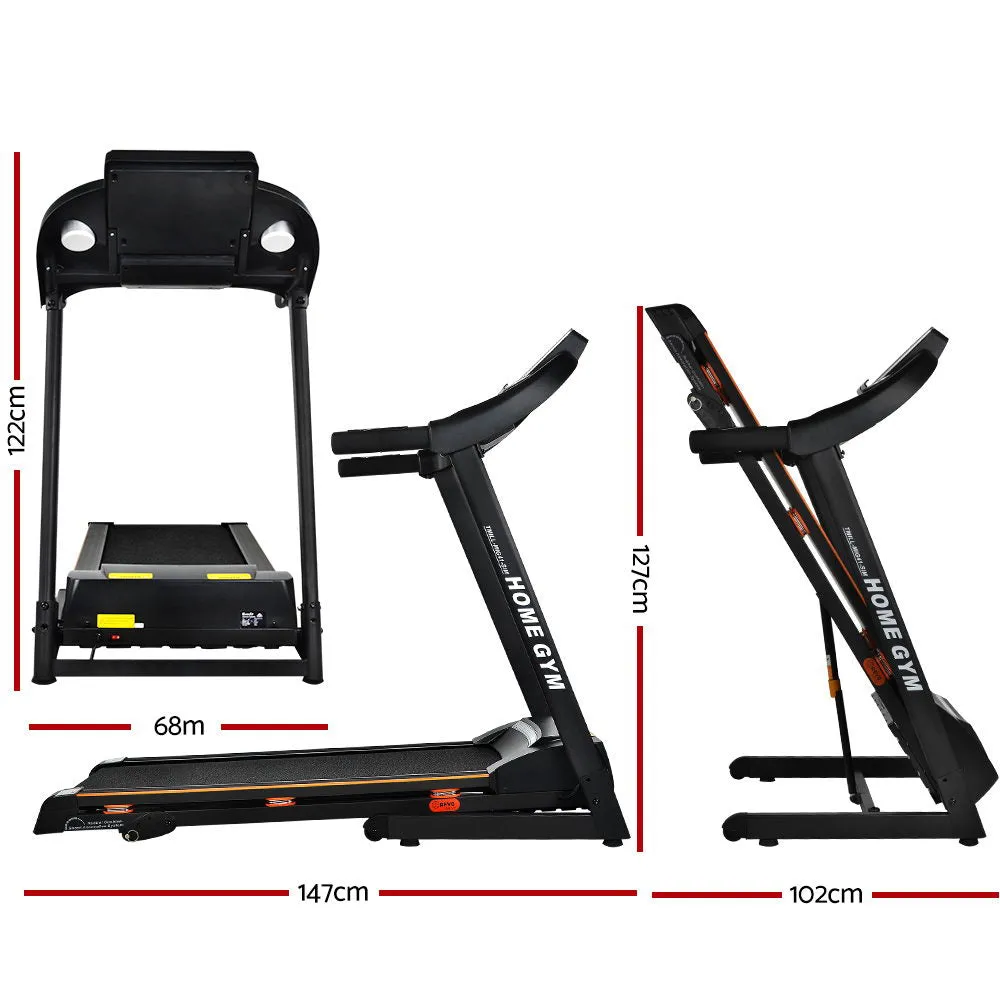 18-Speed Hydraulic Electric Treadmill with LCD Display - Everfit