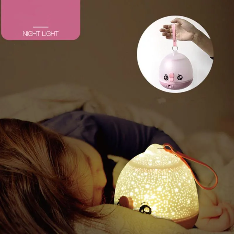 5W Kiss Fish Star Projector Lamps Night Light Wireless Remote 3D Atmosphere Decor