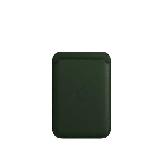 Apple Leather Wallet Mm0X3ZeA Sequioa Green With Magsafe