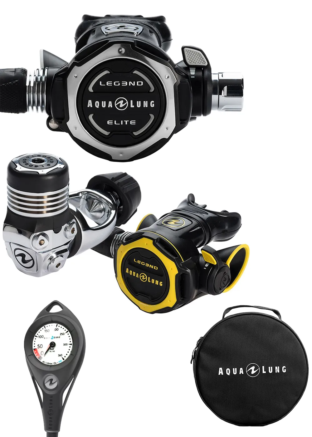 Aqua Lung Legend 3 ELITE Regulator Set - Yoke