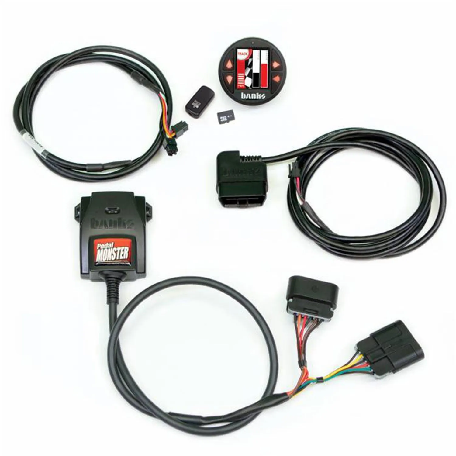 Banks Power 64333 PedalMonster® Kit; w/Banks iDash 1.8 DataMonster; TE Connectivity MT2; 6 Way;