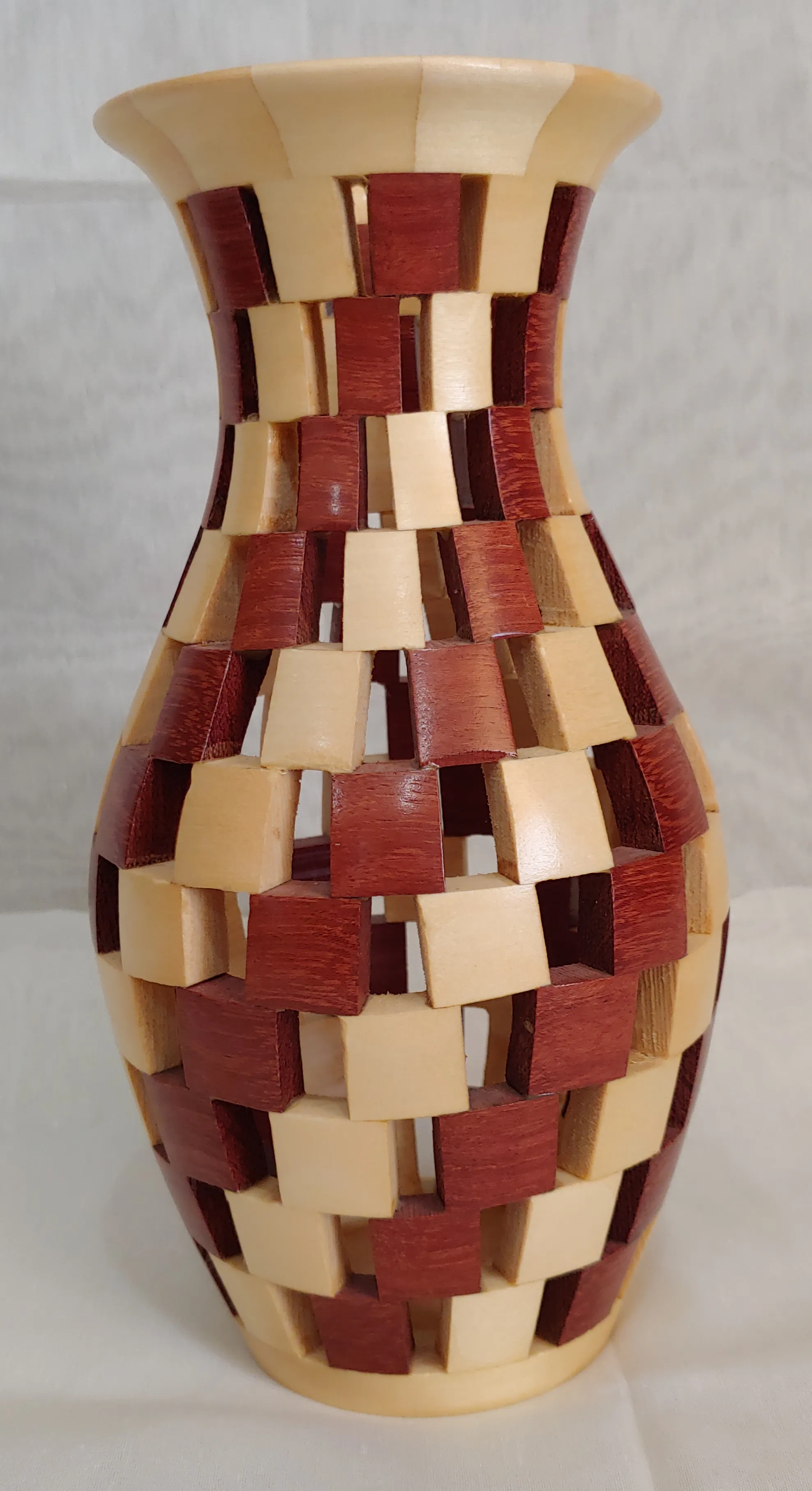 Beautiful Segmented Hand Turned Vase