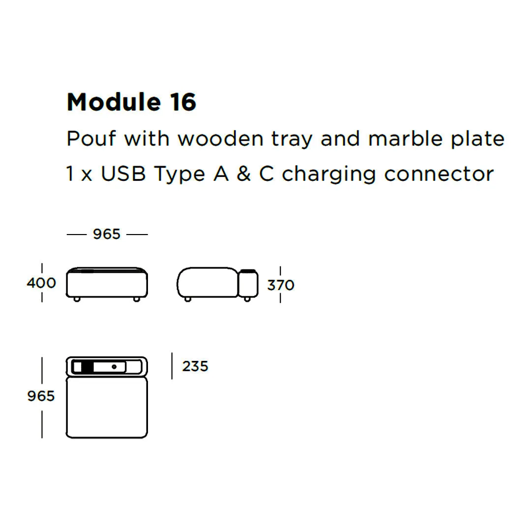 Boketto Modular Sofa (Modules 9-16)