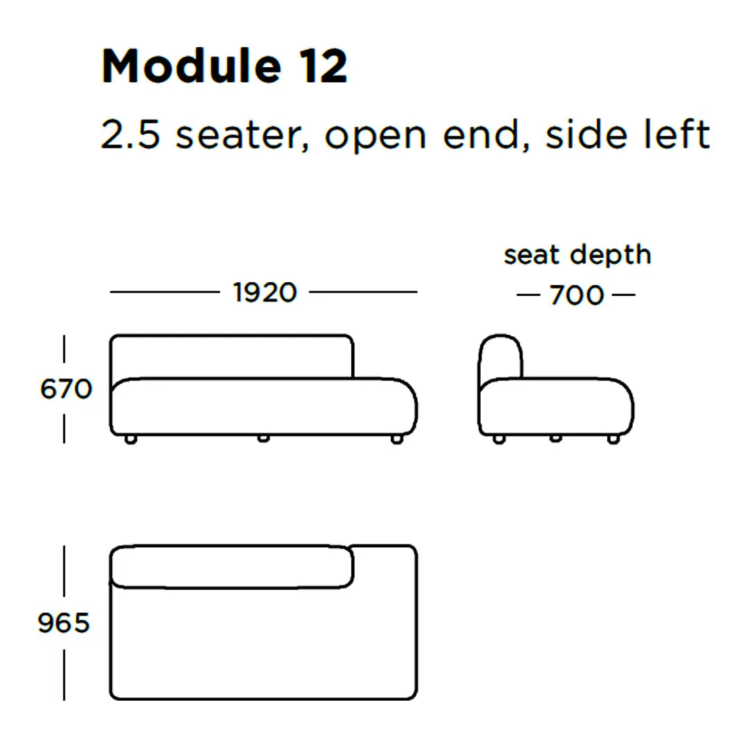 Boketto Modular Sofa (Modules 9-16)