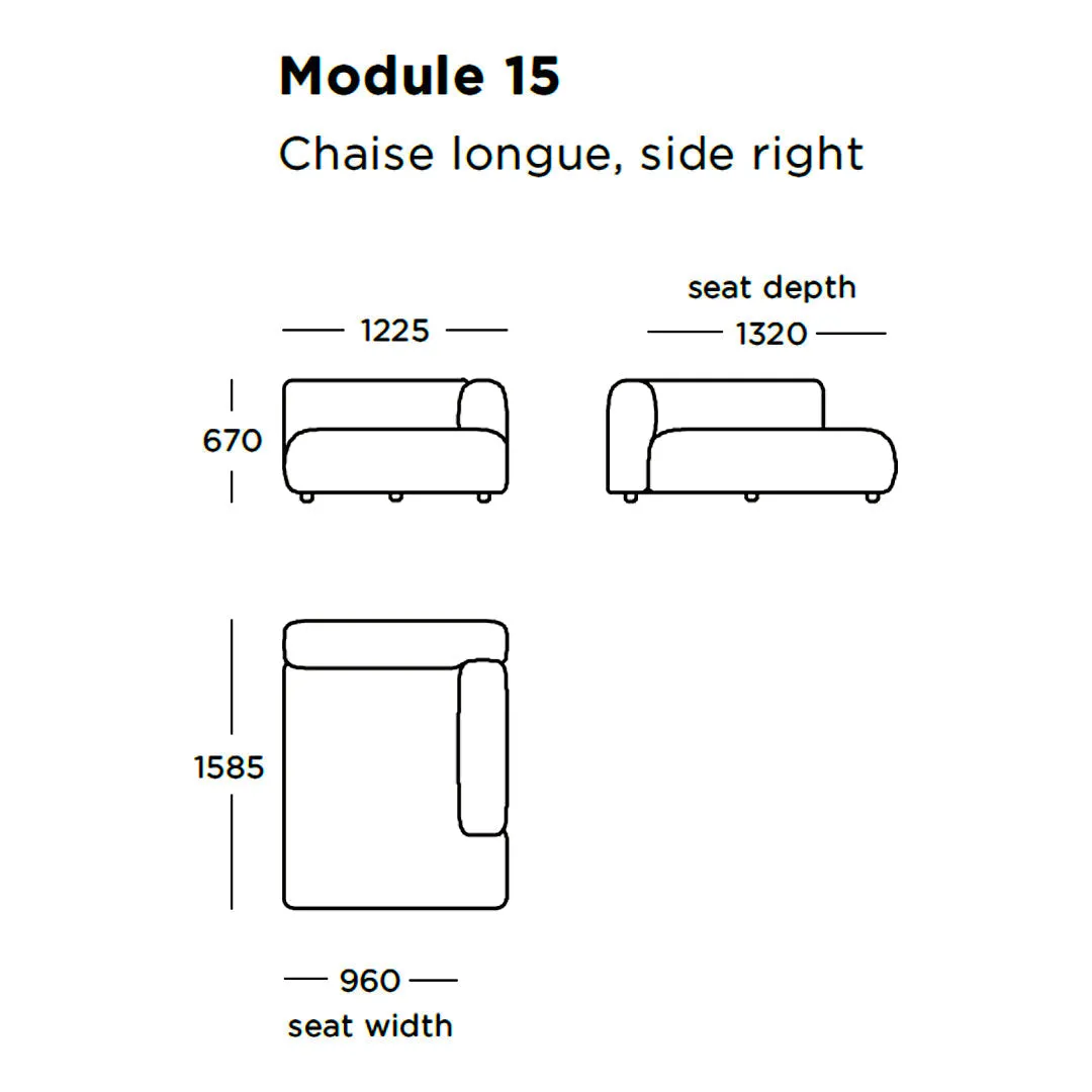 Boketto Modular Sofa (Modules 9-16)