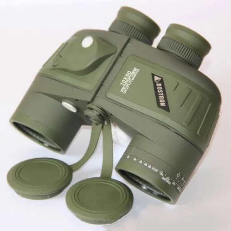 Bostron Telescope High-definition Navigation Floating 10X50 with Compass Waterproof Ranging Low Light Level Night Vision Binoculars