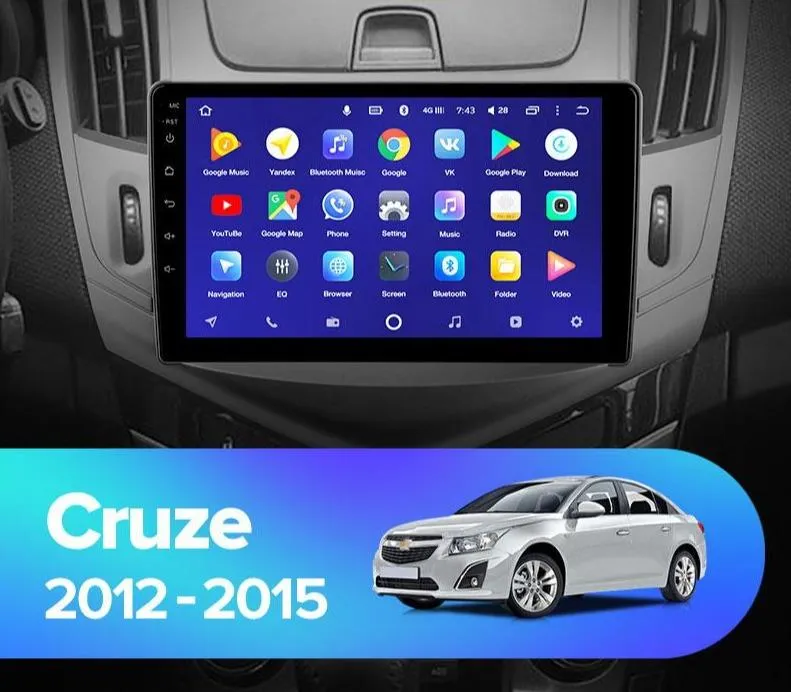 Car Dealz 10.2" Android 10.0 Holden Chevrolet Cruze J300 J308 2012-2015 In Dash Plus OEM Fascia