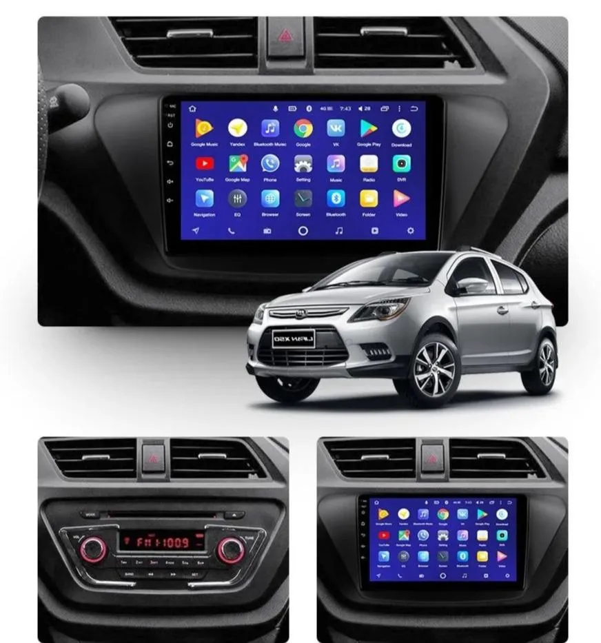 Car Dealz 10.2" Android 10.0 Lifan X50 1 2015-2019 w CAM In Dash Plus OEM Fascia