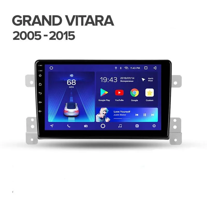 Car Dealz 10.2" Android 10.0 Suzuki Grand Vitara 3 2005 - 2015 In Dash Plus OEM Fascia