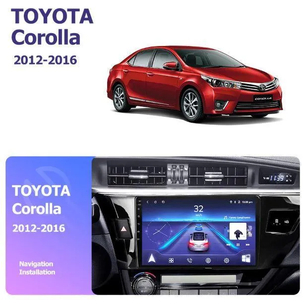 Car Dealz 10.2" Android 10.0 Toyota Corolla E180 2012-2016 w CAM In Dash Plus OEM Fascia