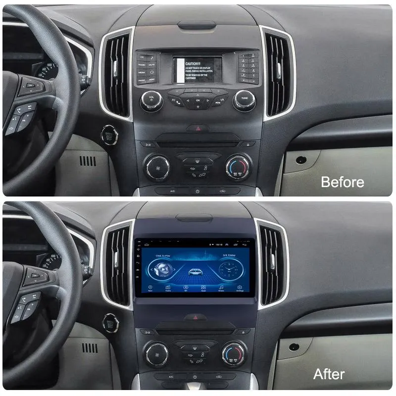 Car Dealz 9" Android 10.0 For Ford Edge Ranger 2015-2018 In Dash Plus OEM Fascia