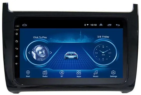 Car Dealz 9" Android 10.0 For Volkswagen POLO 2011-2018 In Dash Plus OEM Fascia