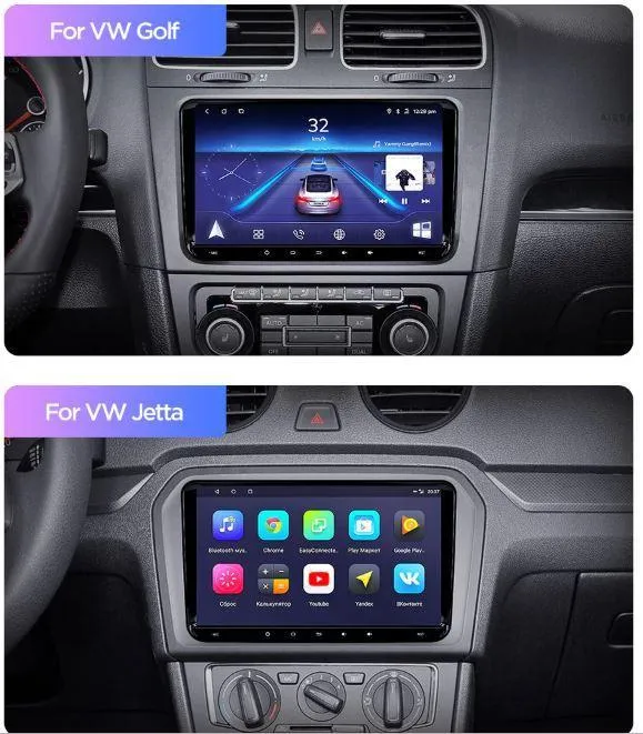 Car Dealz 9" Android 10.0 For Volkswagen Skoda Universal In Dash Plus OEM Fascia