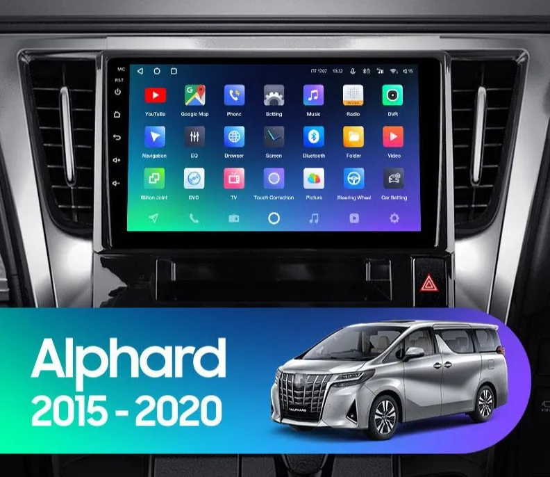 Car Dealz Premium Advanced 4G Data Model 10.2" Android 12.0 For Toyota Alphard H30 2015 - 2020