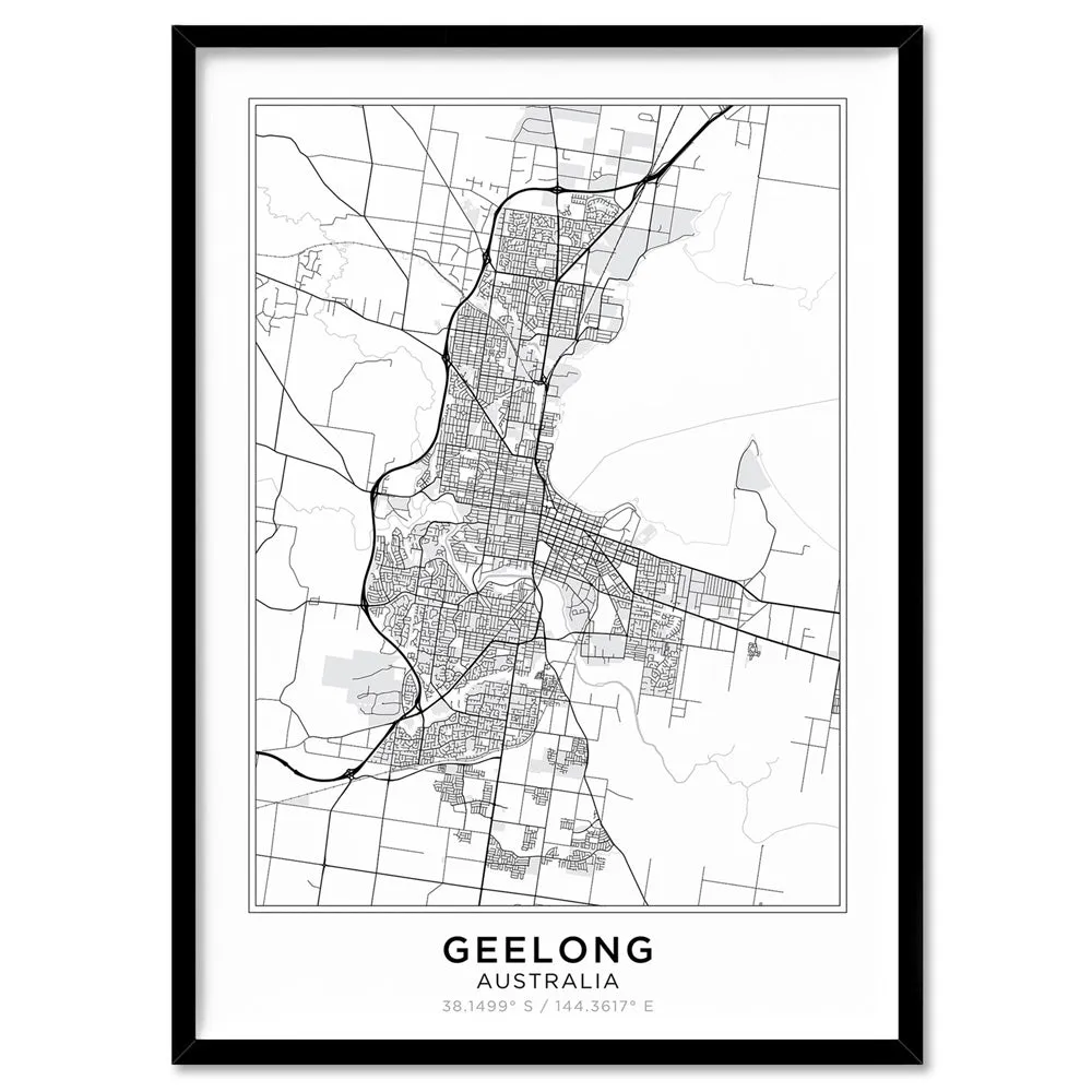 City Map | GEELONG - Art Print