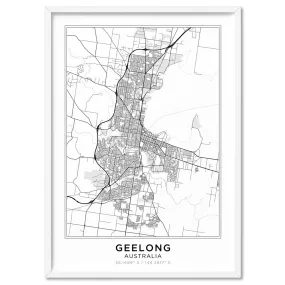 City Map | GEELONG - Art Print