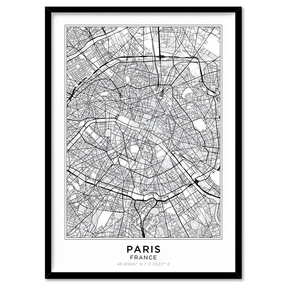 City Map | PARIS - Art Print