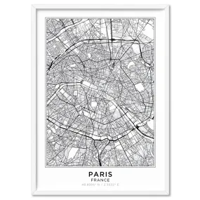 City Map | PARIS - Art Print