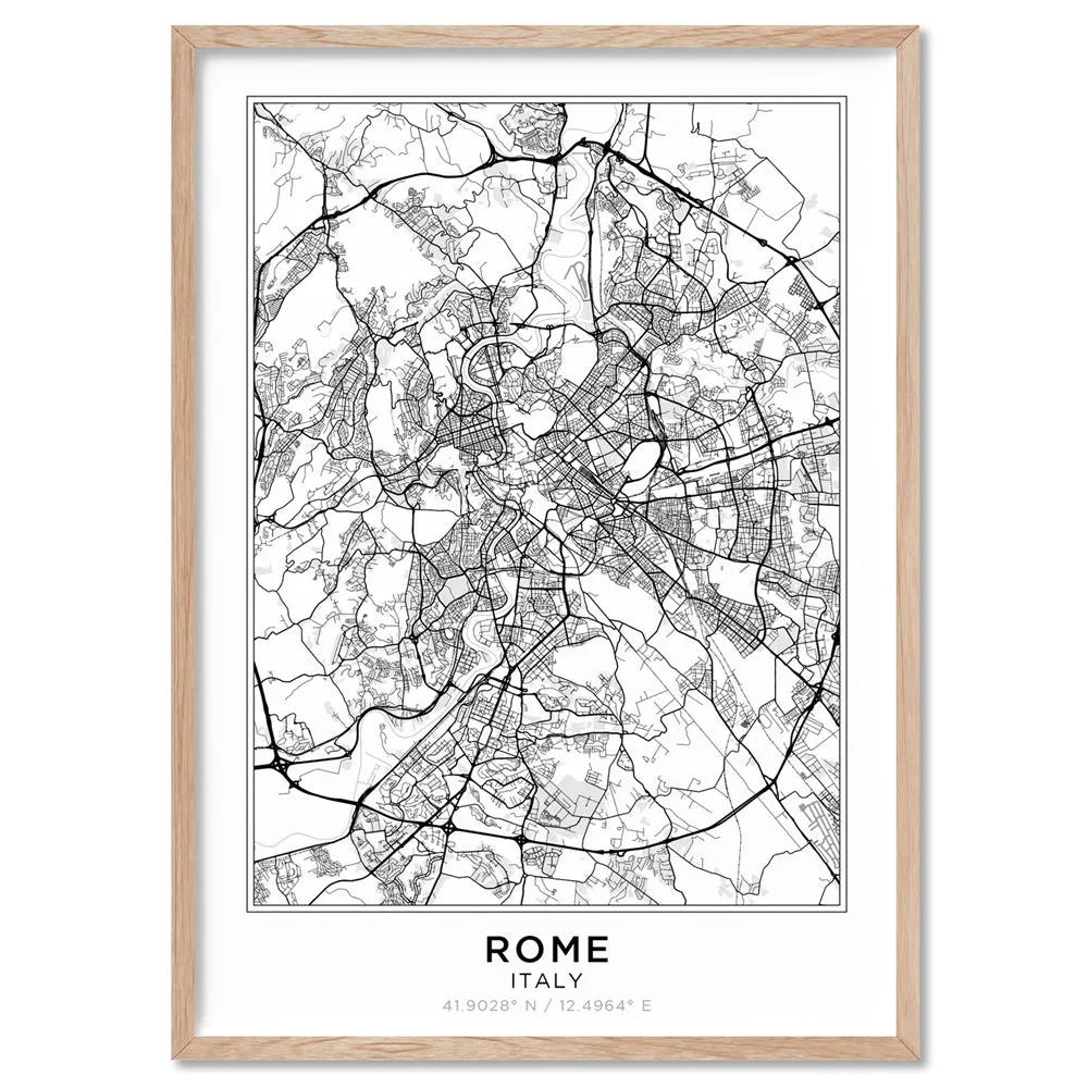 City Map | ROME - Art Print