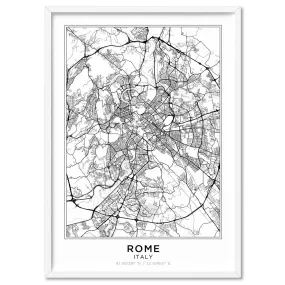 City Map | ROME - Art Print