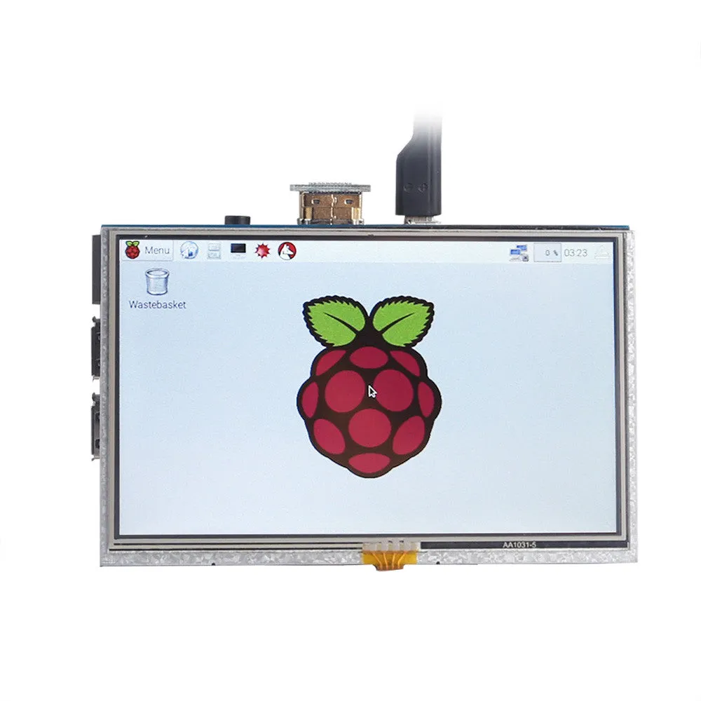 [Discontinued] SainSmart Raspberry Pi 3 Ultimate LCD Kit : 5" LCD   Case   SD Card   Breadboard   HDMI   GPIO   Aluminium Heatsink   USB Power Supply