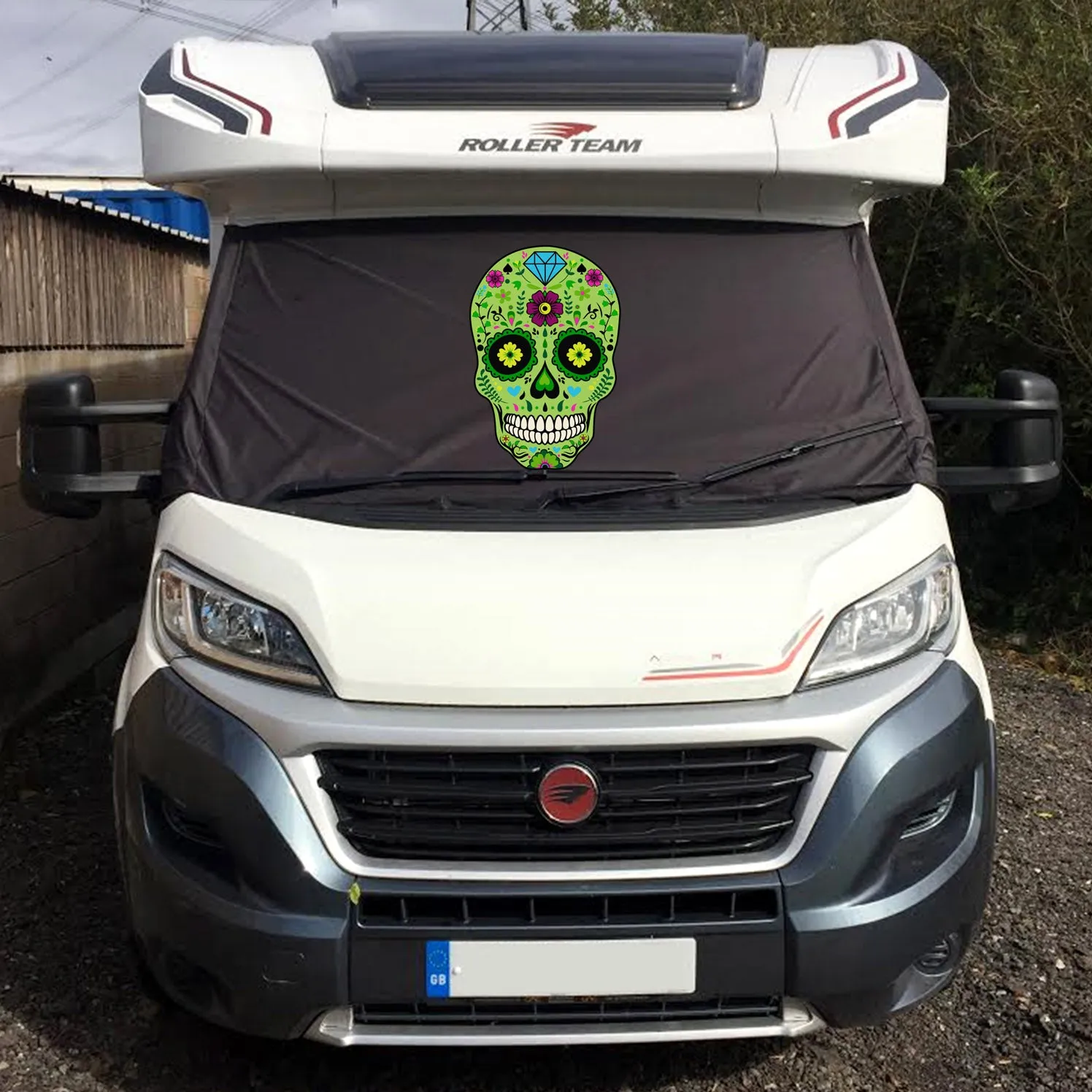 Ducato, Boxer, Relay Motorhome Screen Wrap - Sugar Skull