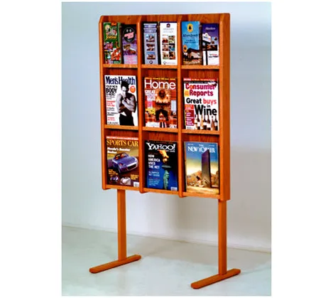 Floor Stand Only for 36 3/8" High Acrylic & Oak Wall Displays