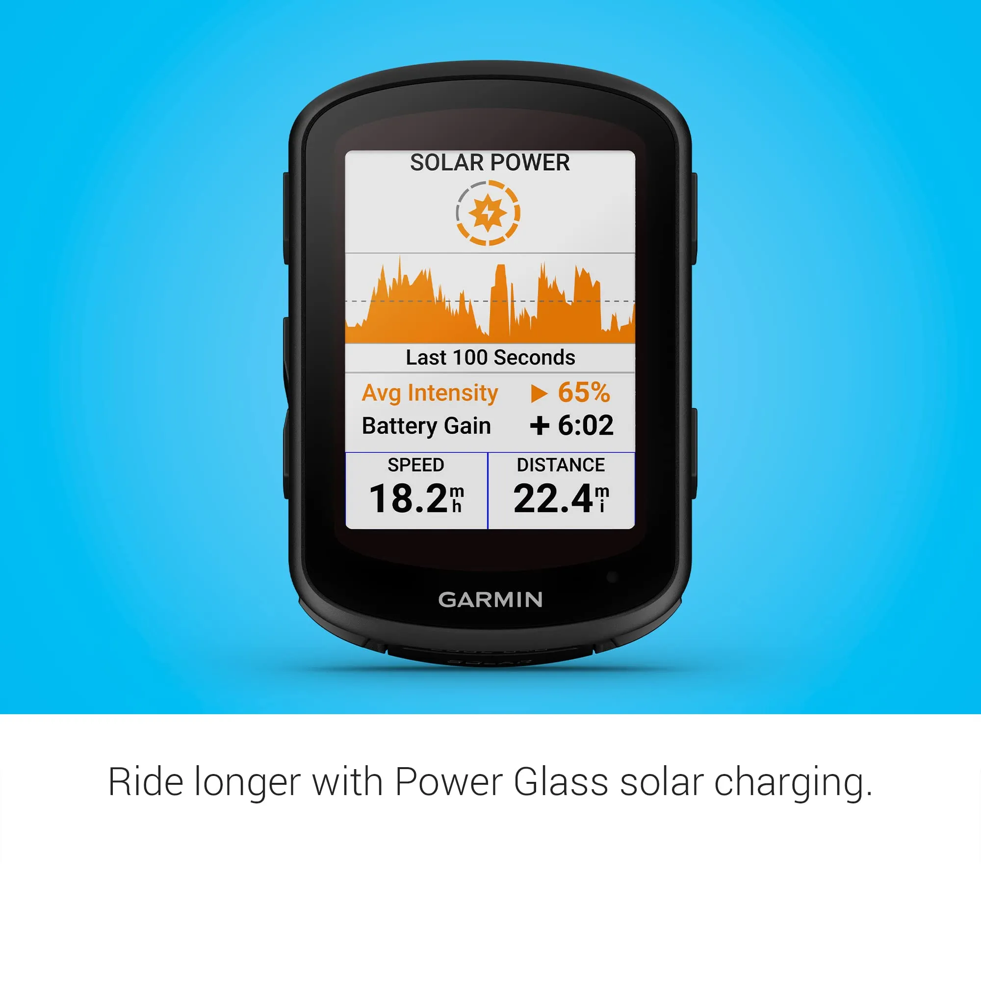 Garmin Edge 840 Solar, Solar-Charging GPS Cycling Computer with Touchscreen and Buttons, Targeted Adaptive Coaching, Advanced Navigation and More