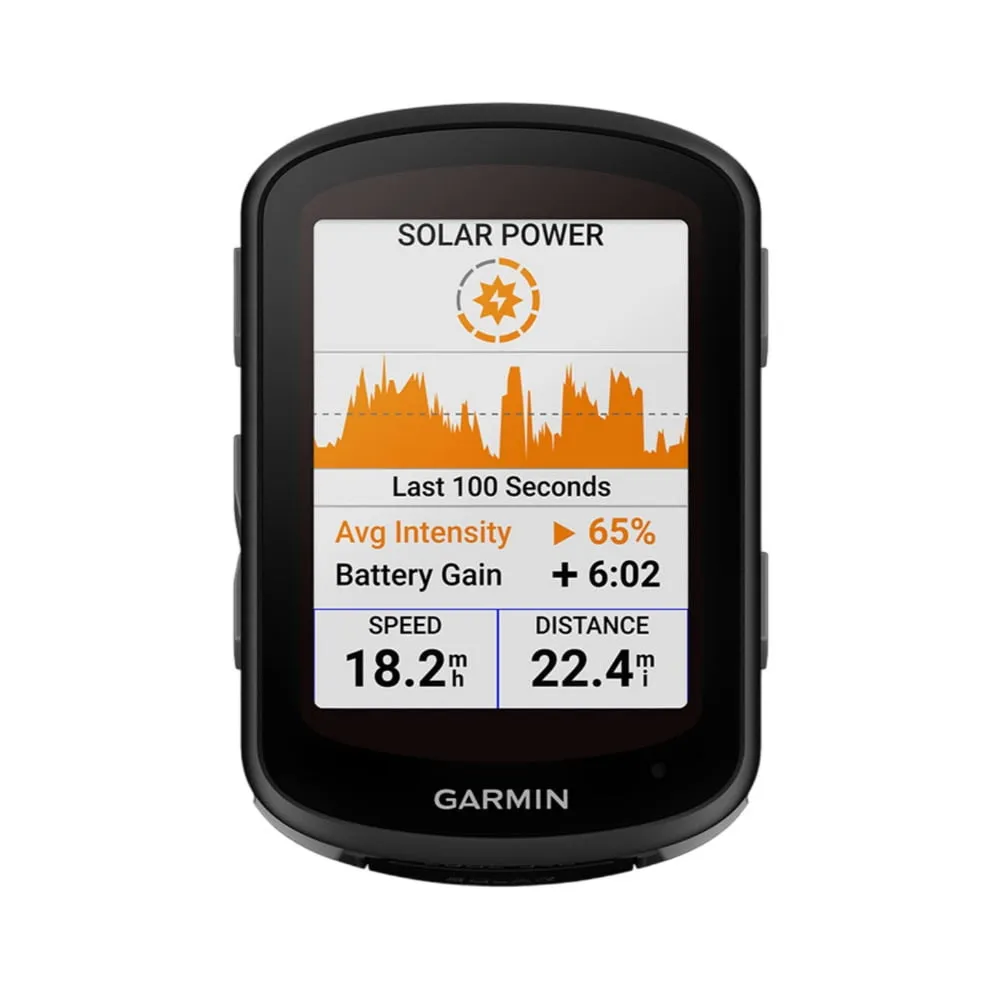 Garmin Edge 840 Solar, Solar-Charging GPS Cycling Computer with Touchscreen and Buttons, Targeted Adaptive Coaching, Advanced Navigation and More