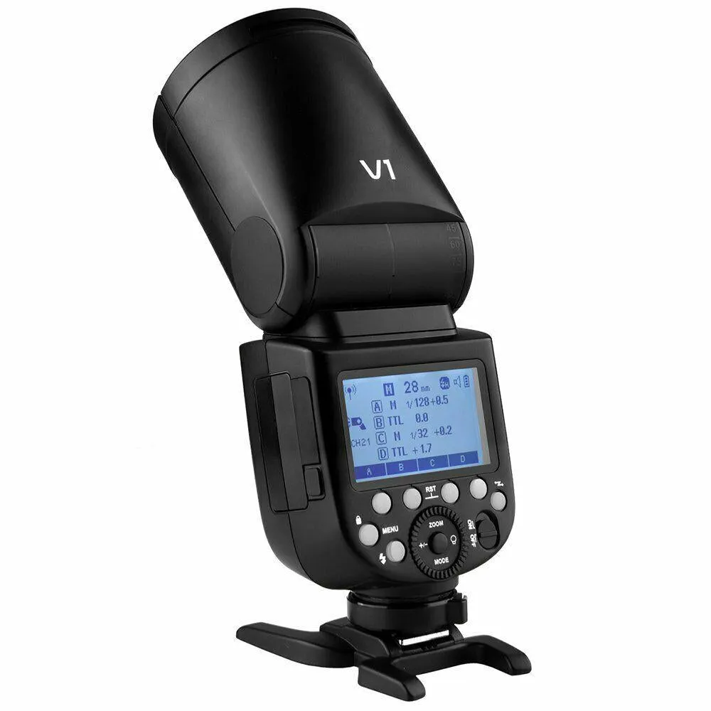 Godox V1-C Round Head E-TTL HSS Speedlight Flash for Canon - Demo Stock (No Battery, No Charger)