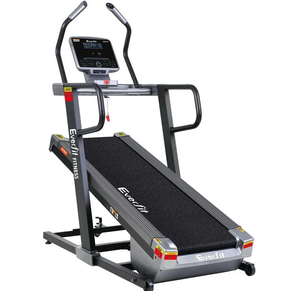 High Incline Treadmill with LED Display, Bluetooth - Everfit