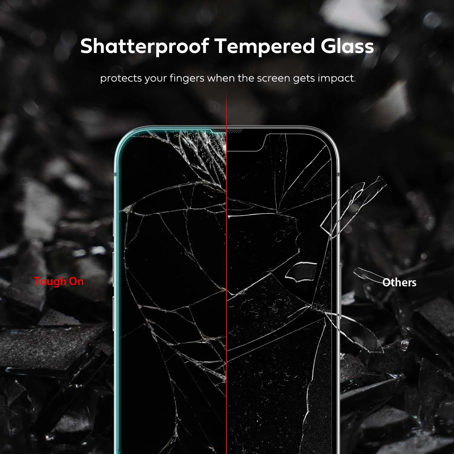 iPhone 14 Pro Full Tempered Glass Screen Protector 2 Pack