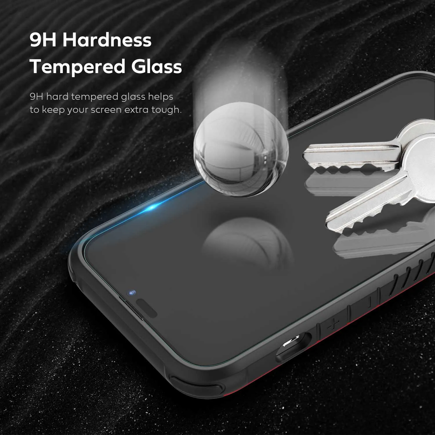 iPhone 14 Pro Full Tempered Glass Screen Protector 2 Pack