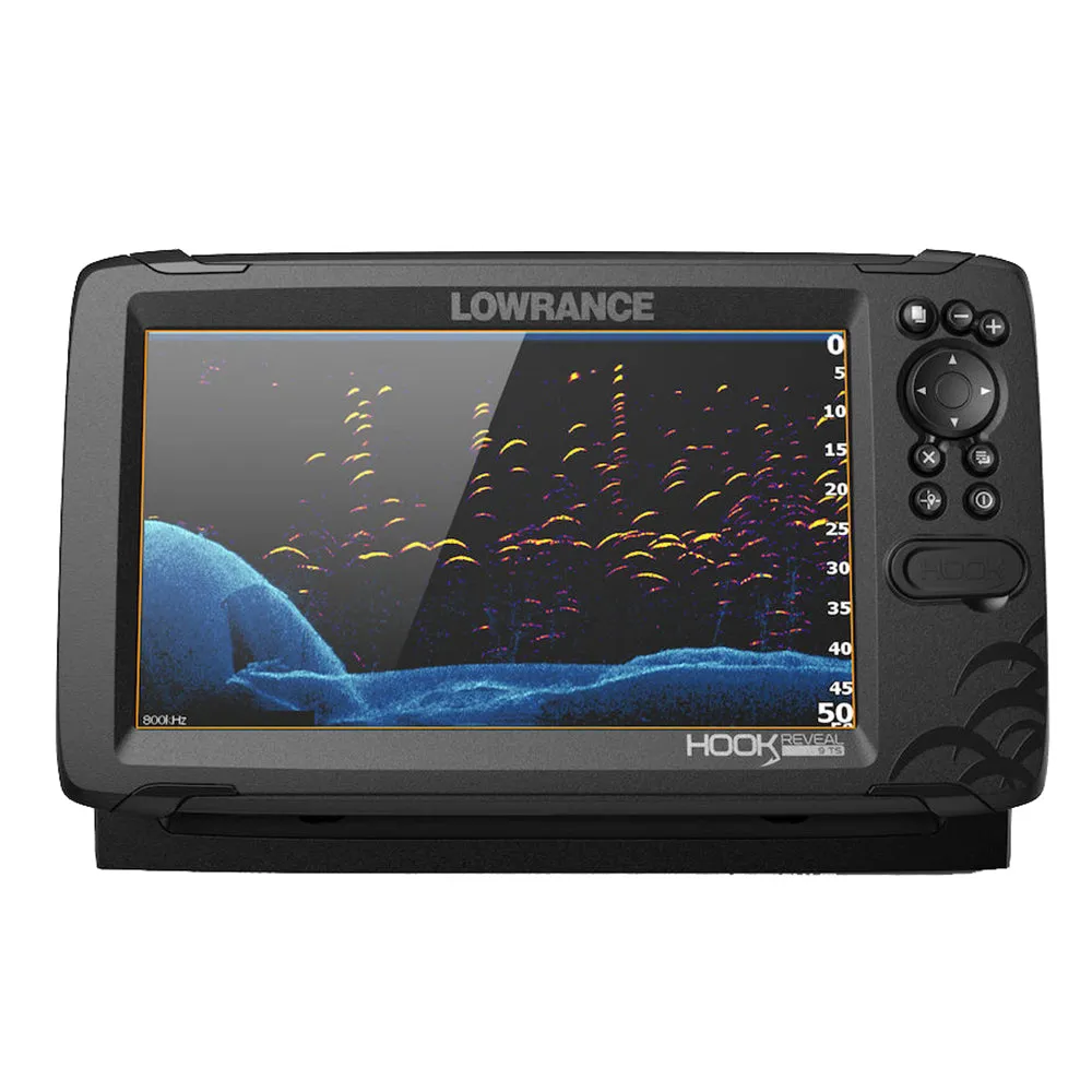 Lowrance HOOK Reveal 9 Combo w/TripleShot Transom Mount  C-MAP Contour  Card [000-15851-001]