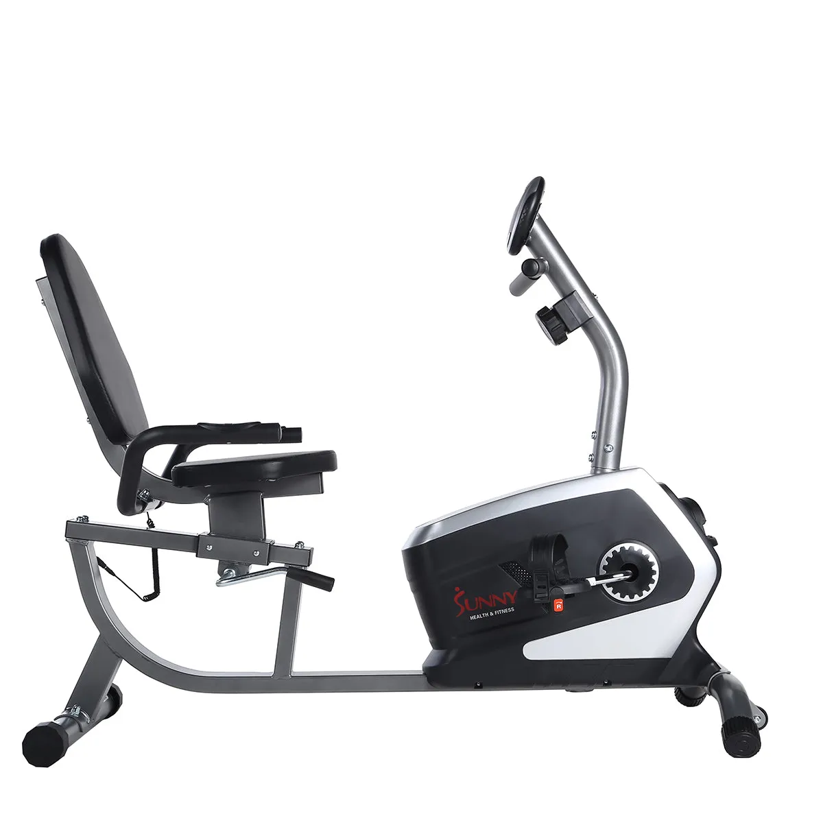 Magnetic Recumbent Exercise Bike, 300 lb Capacity & Adjustable Seat