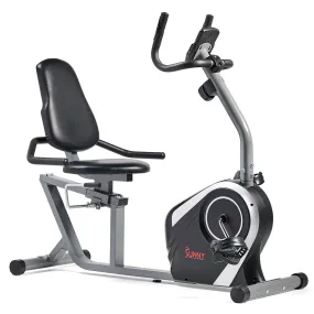 Magnetic Recumbent Exercise Bike with Quick Adjustable Seat , 300 lb Capacity