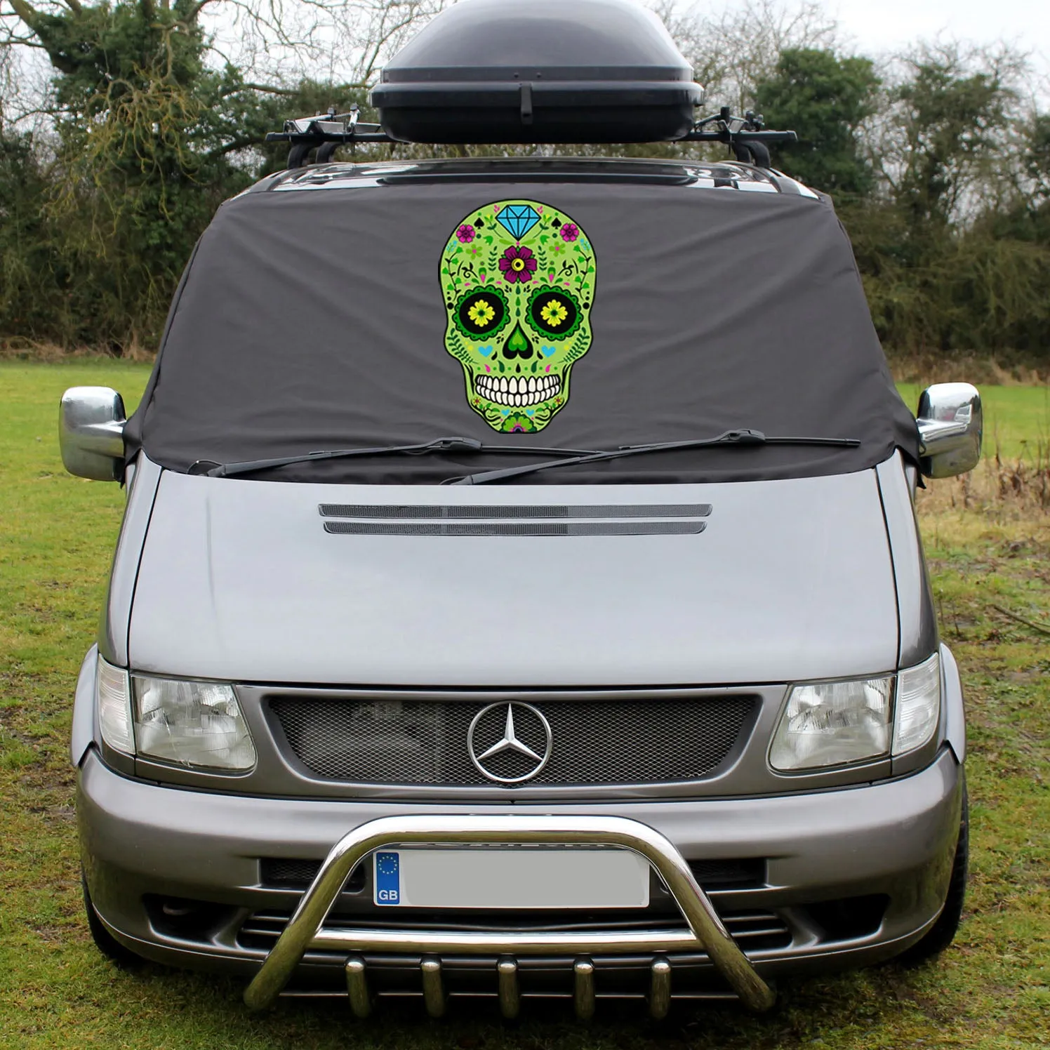 Mercedes Vito W638 Screen Cover - Sugar Skull