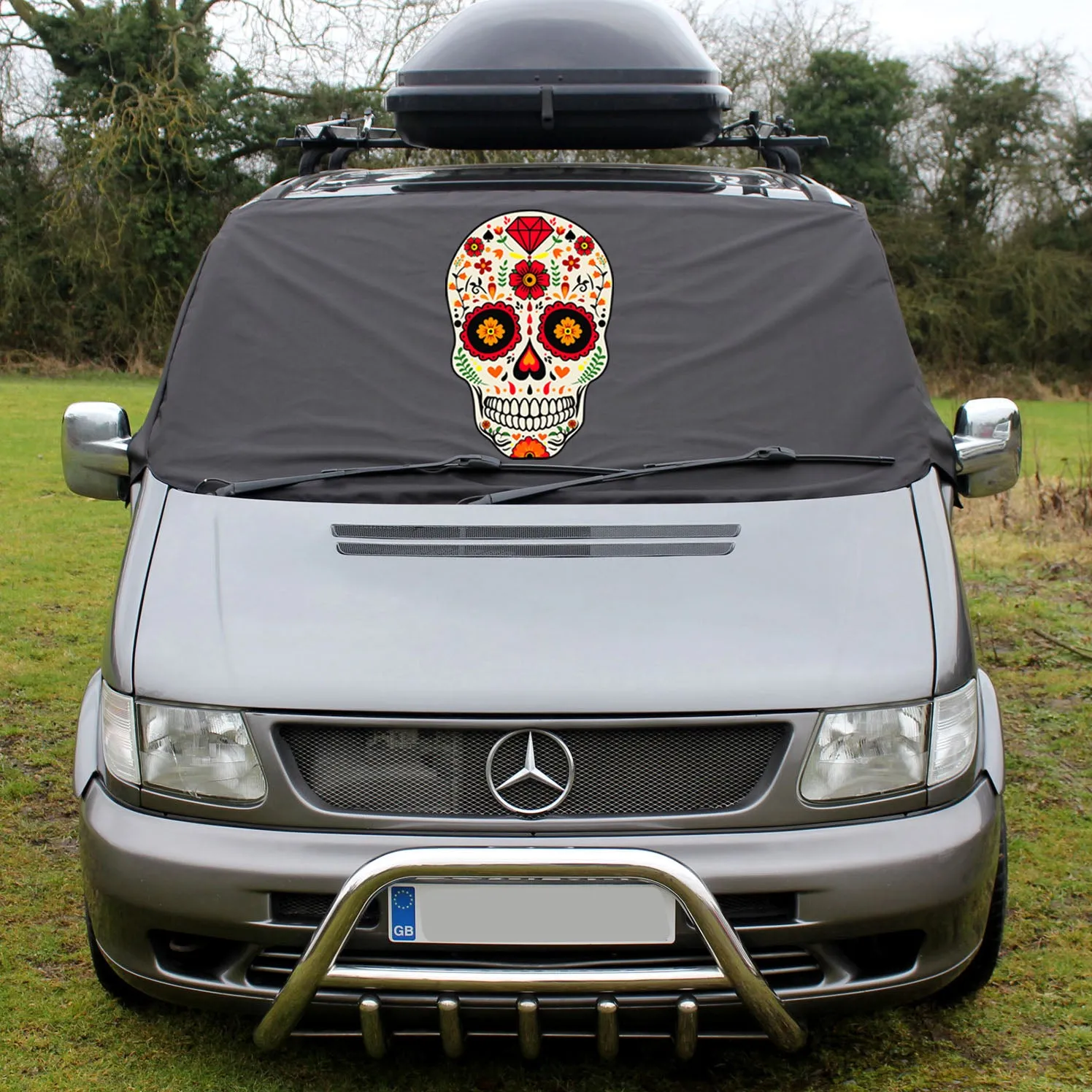 Mercedes Vito W638 Screen Cover - Sugar Skull