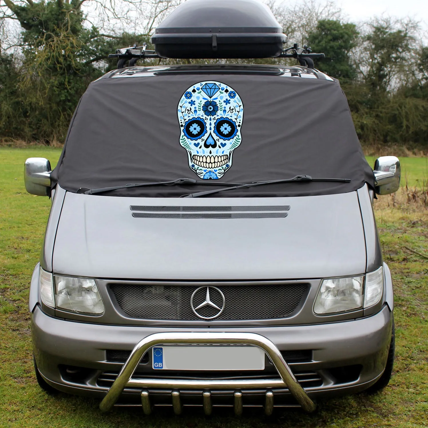 Mercedes Vito W638 Screen Cover - Sugar Skull