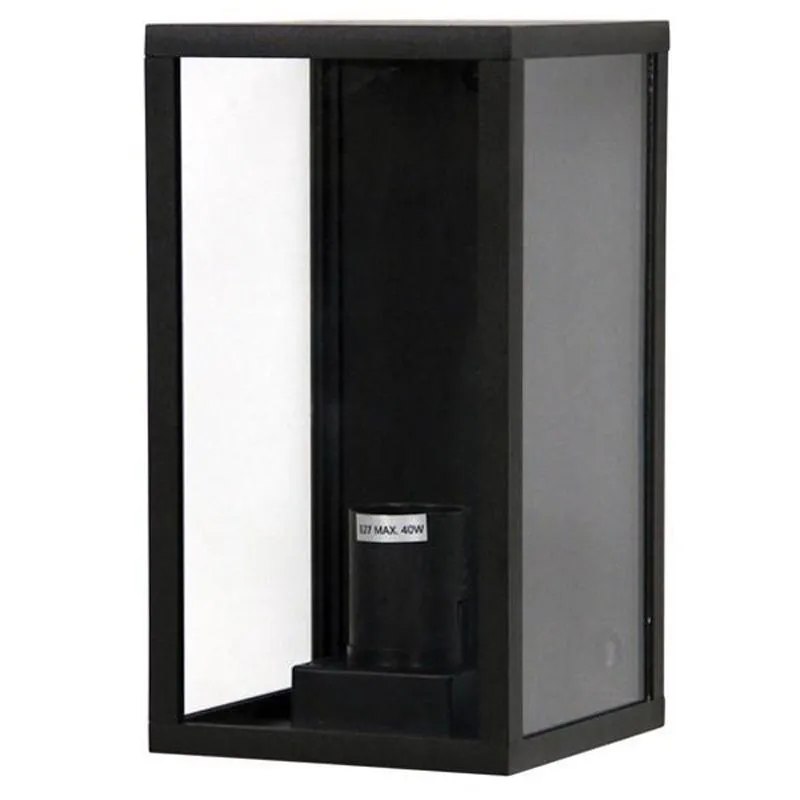 Modern Outdoor Flush Coach Wall Light in Matt Black