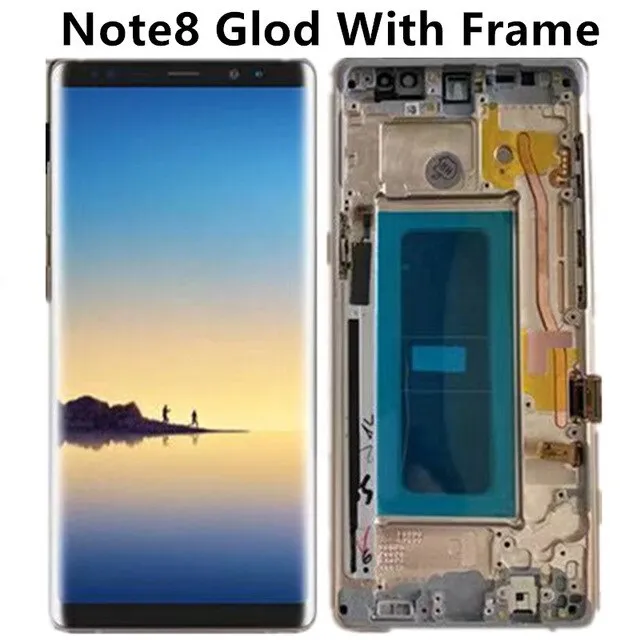 ORIGINAL 6.3'' SUPER AMOLED LCD with frame for SAMSUNG GALAXY Note 8 Note8 Display Touch Screen Digitizer Assembly