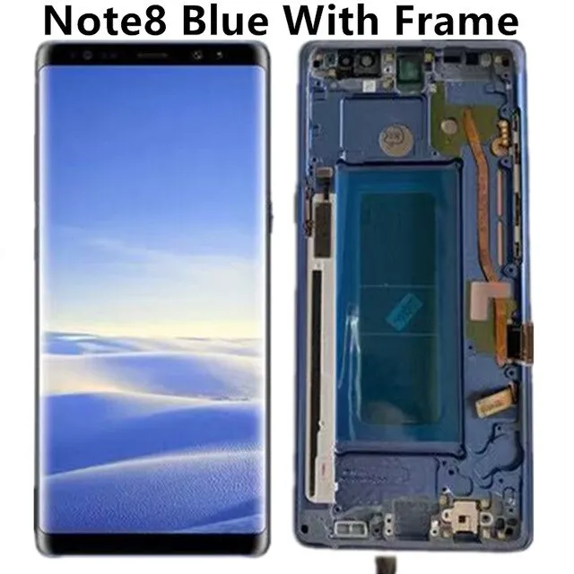 ORIGINAL 6.3'' SUPER AMOLED LCD with frame for SAMSUNG GALAXY Note 8 Note8 Display Touch Screen Digitizer Assembly