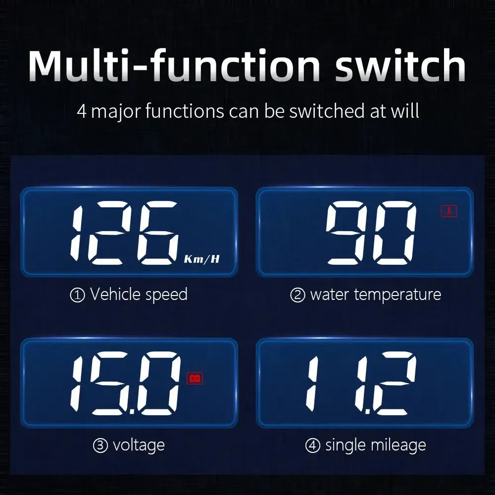 Sharu Bliss Car Digital Speedometer and Windshield Projector - Enhance Driving Safety and Awareness