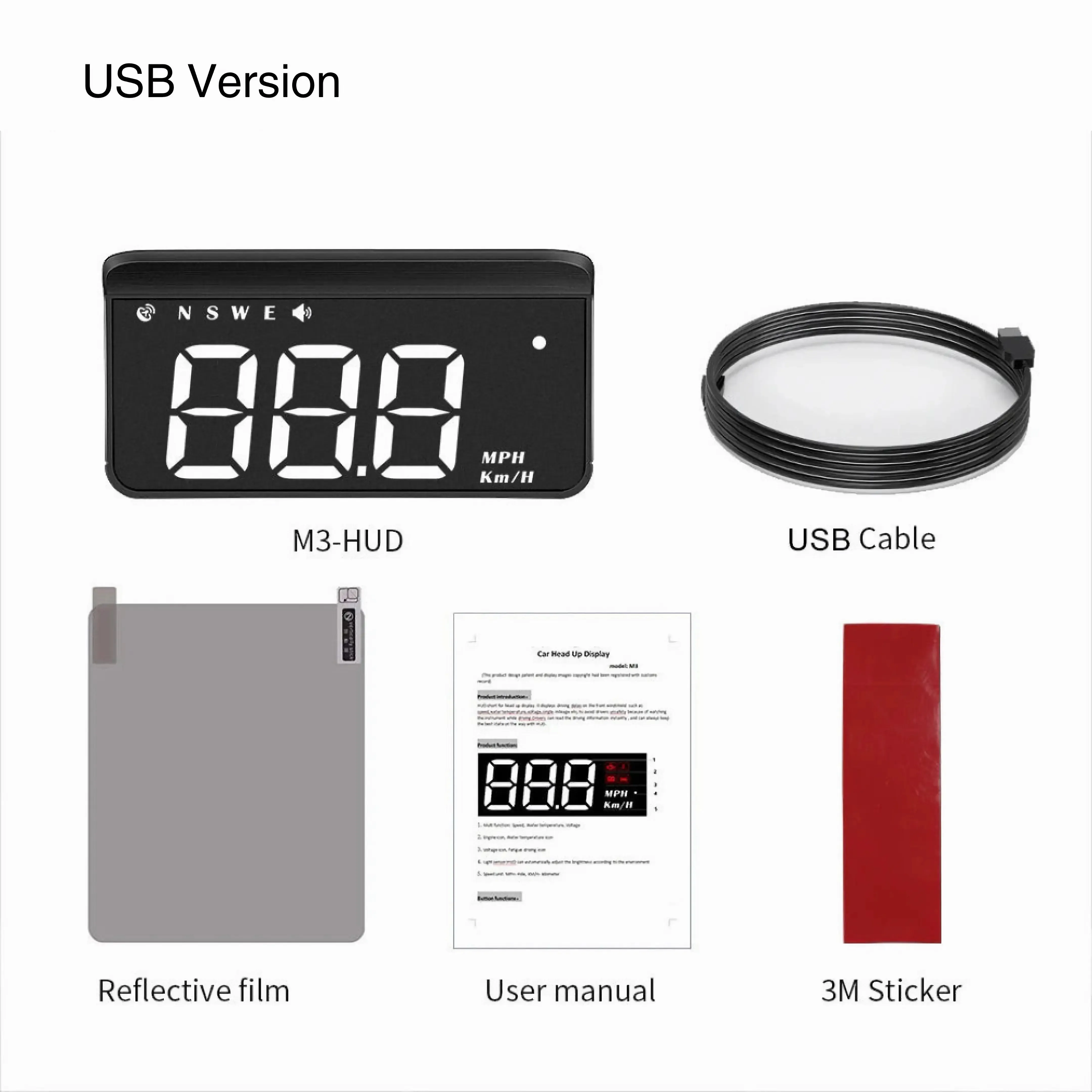 Sharu Bliss Car Digital Speedometer and Windshield Projector - Enhance Driving Safety and Awareness