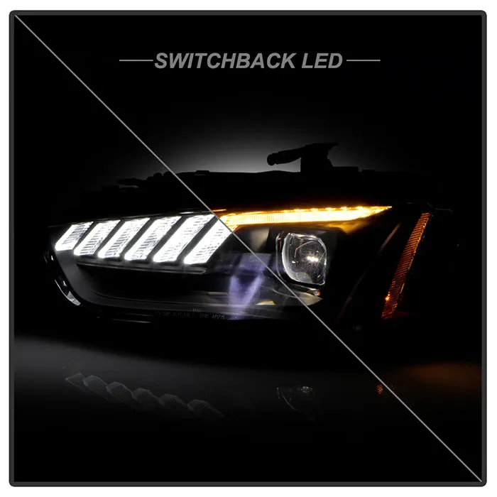 Spyder LED Projectile Headlights Audi A4 / S4 (13-16) [Apex  Series - Sequential LED Turn Signal] HID or Halogen Model