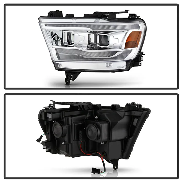 Spyder LED Projectile Headlights Dodge Ram (19-20) Halogen Model [Apex  Series - Sequential LED Turn Signal] Black or Chrome