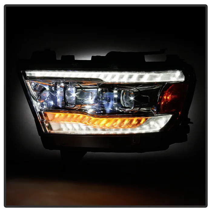 Spyder LED Projectile Headlights Dodge Ram (19-20) Halogen Model [Apex  Series - Sequential LED Turn Signal] Black or Chrome