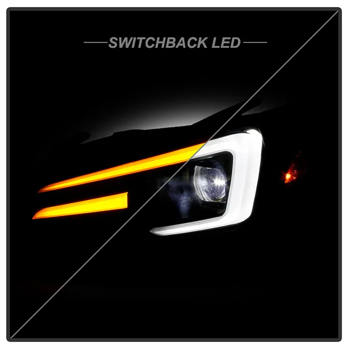 Spyder LED Projectile Headlights Subaru WRX (15-20) LED Model [Apex  Series - Sequential LED Turn Signal] Black