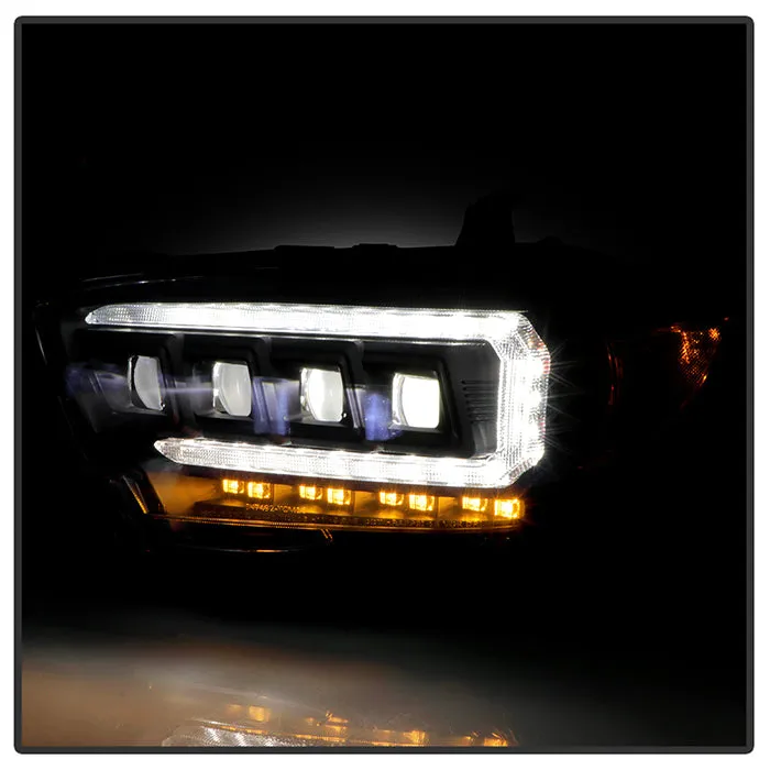 Spyder LED Projector Headlights Toyota Tacoma (16-22) Halogen Model [Apex  Series - Sequential LED Turn Signal] Black or Chrome