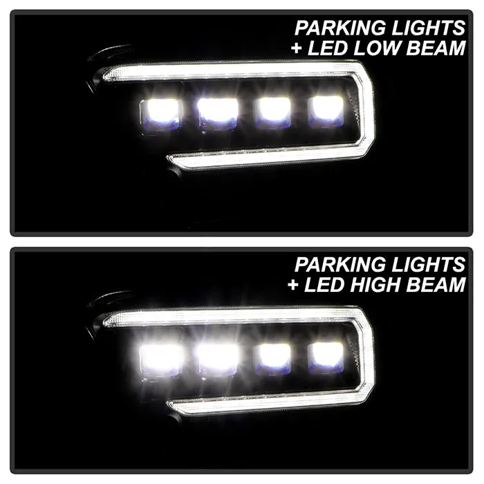 Spyder LED Projector Headlights Toyota Tacoma (16-22) Halogen Model [Apex  Series - Sequential LED Turn Signal] Black or Chrome